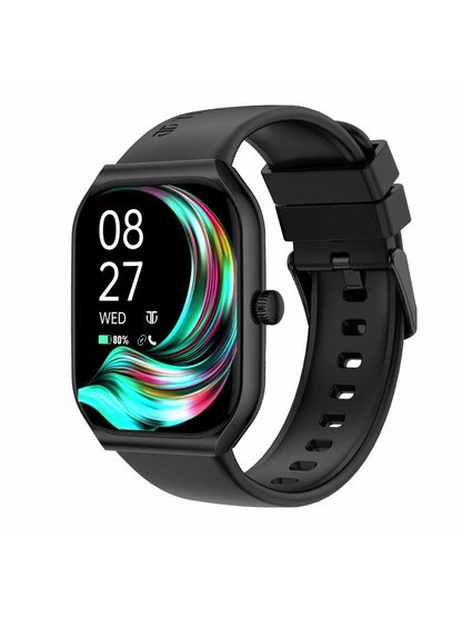 Titan Smart Watch With 4.97 Cm Super Amoled Display | 410 X 502 Pixel Resolution | Ai Voice Assistant | Multiple Menu Styles With Black Strap
