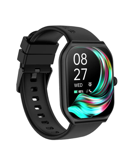 Titan Smart Watch With 4.97 Cm Super Amoled Display | 410 X 502 Pixel Resolution | Ai Voice Assistant | Multiple Menu Styles With Black Strap