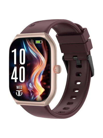 Titan Smart Watch With 4.97 Cm Super Amoled Display | 410 X 502 Pixel Resolution | Ai Voice Assistant With Red Strap