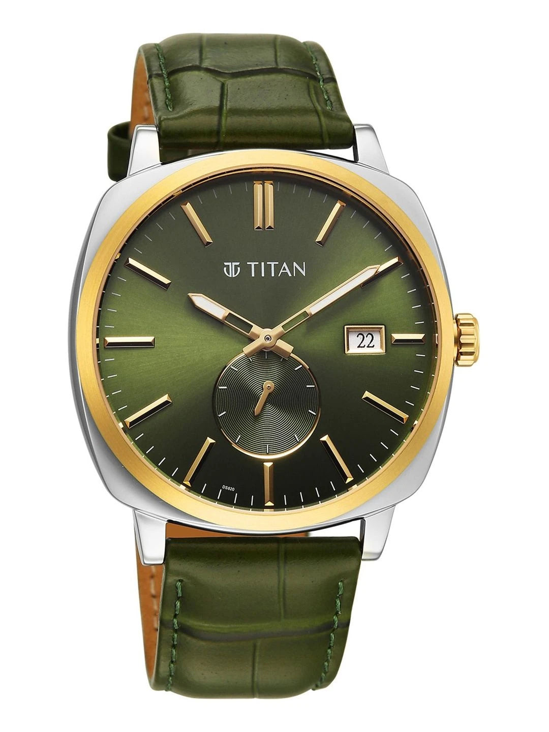 Titan Classique Suave 2.0 Analog Green Dial Watch - 90189BL01