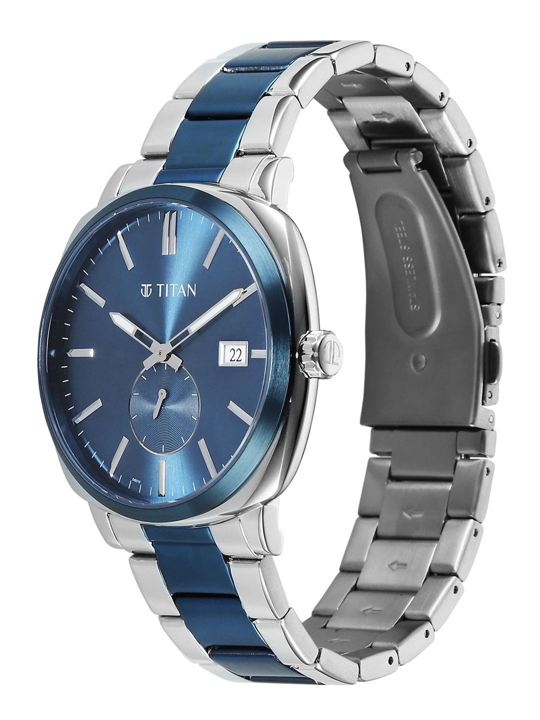 Titan Classique Suave 2.0 Analog Blue Dial Watch - 90189KM01
