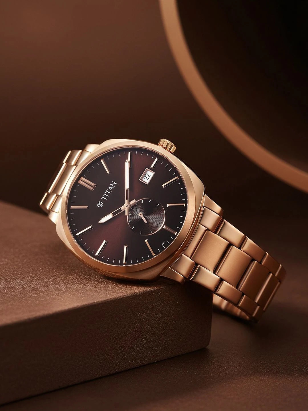 Titan Classique Suave 2.0 Analog Brown Dial Watch - 90189WM01