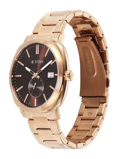 Titan Classique Suave 2.0 Analog Brown Dial Watch - 90189WM01