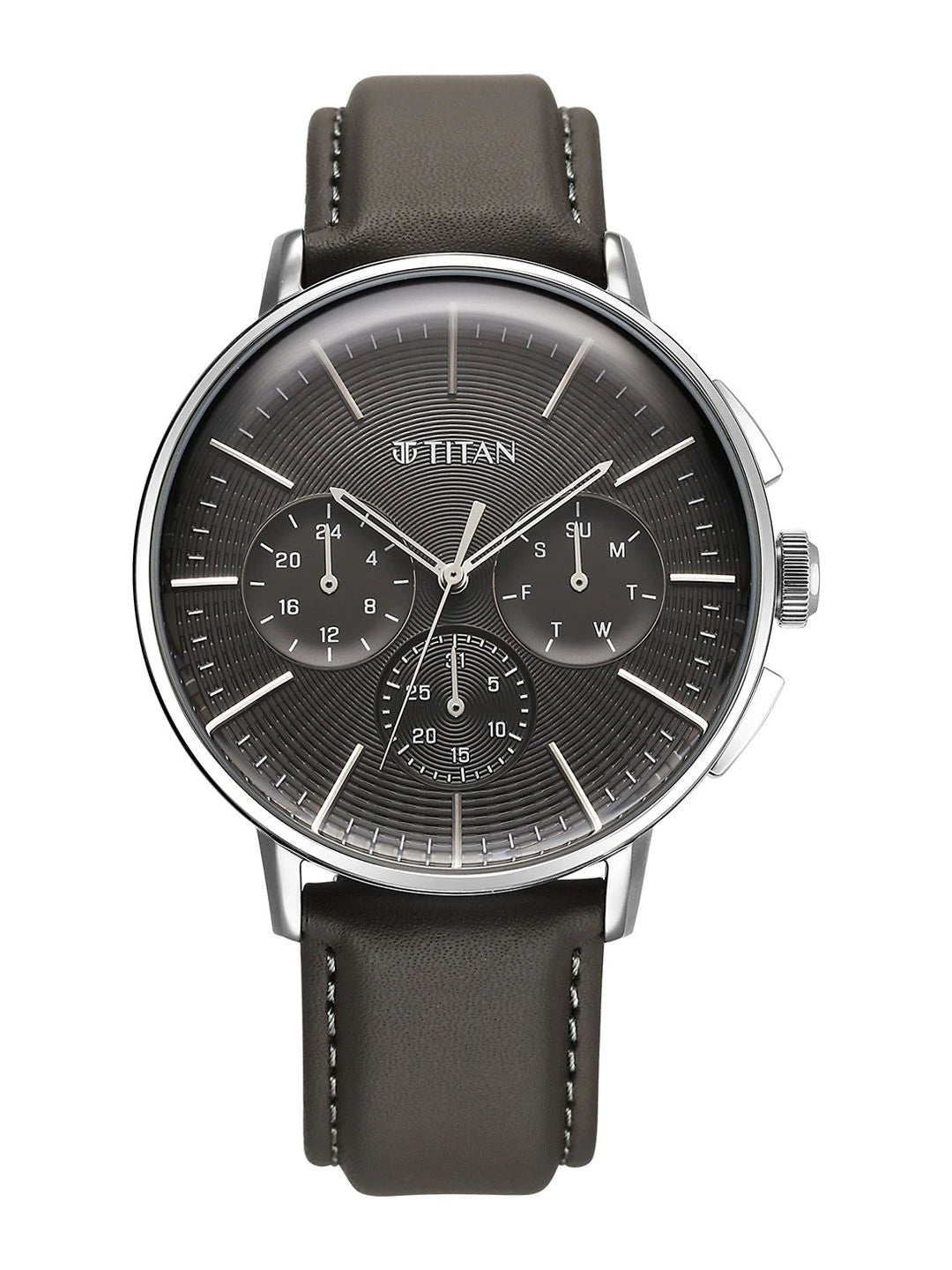 Titan Dial & Stainless Steel Straps Analogue Watch - 90200SL02