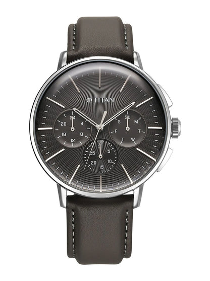 Titan Dial & Stainless Steel Straps Analogue Watch - 90200SL02