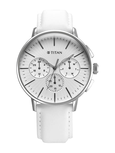 Titan Embellished Dial & Stainless Steel Bracelet Style Strap Analogue Watch - 90200SL04