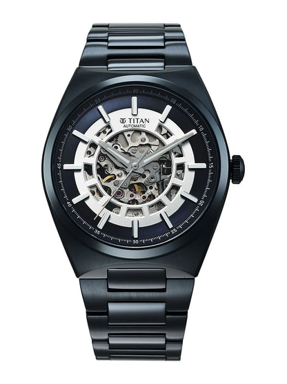 Titan Skeleton Bracelet Style Straps Analogue Automatic Motion Powered Watch - 90221QM03