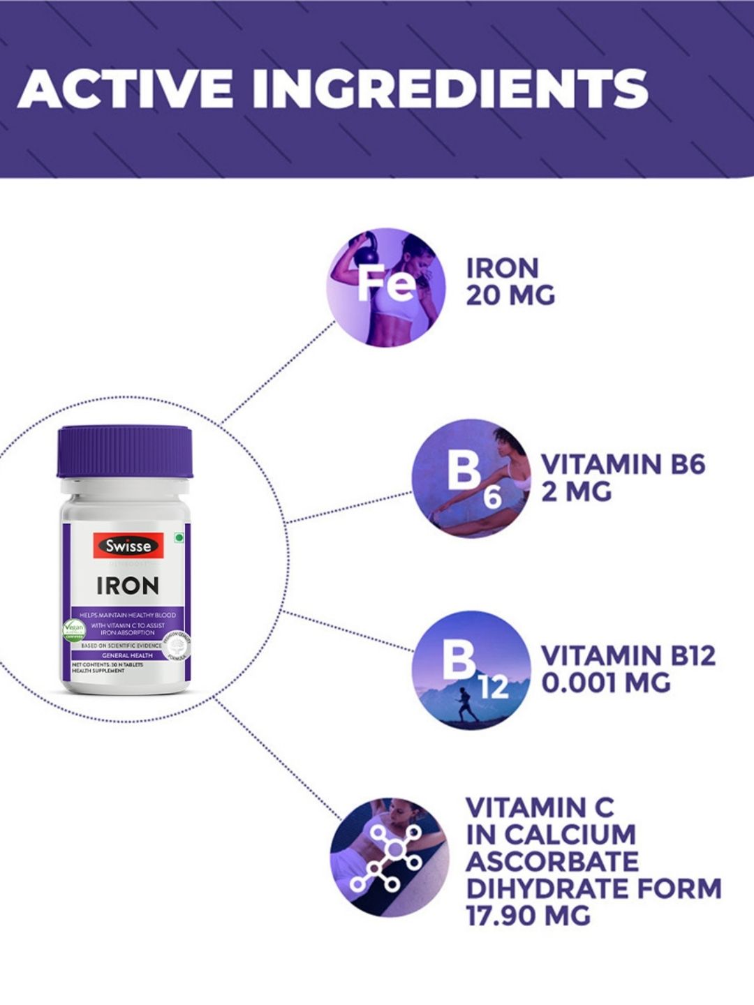 Swisse Iron 30 Tablets