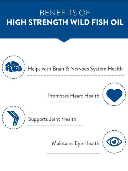 Swisse 4X Strength Fish Oil 1800mg Omega 3 for Highest Omega-3 Content in One Capsule (60 Capsules)