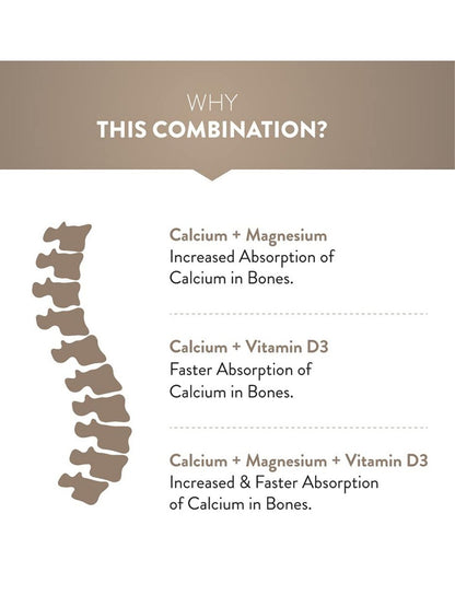 Swisse Magnesium, Calcium+D3 with Magnesium Citrate 37.5mg, Calcium Citrate 250mg & Colecalciferol 7.2mcg for Healthy Muscle Function (60 Tablets)
