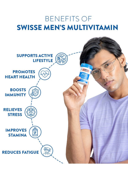 Swisse Multivitamin with Ginseng & 35 Other Vital Herbs, Vitamins & Minerals for Energy, Stamina & Vitality (30 Tablets)