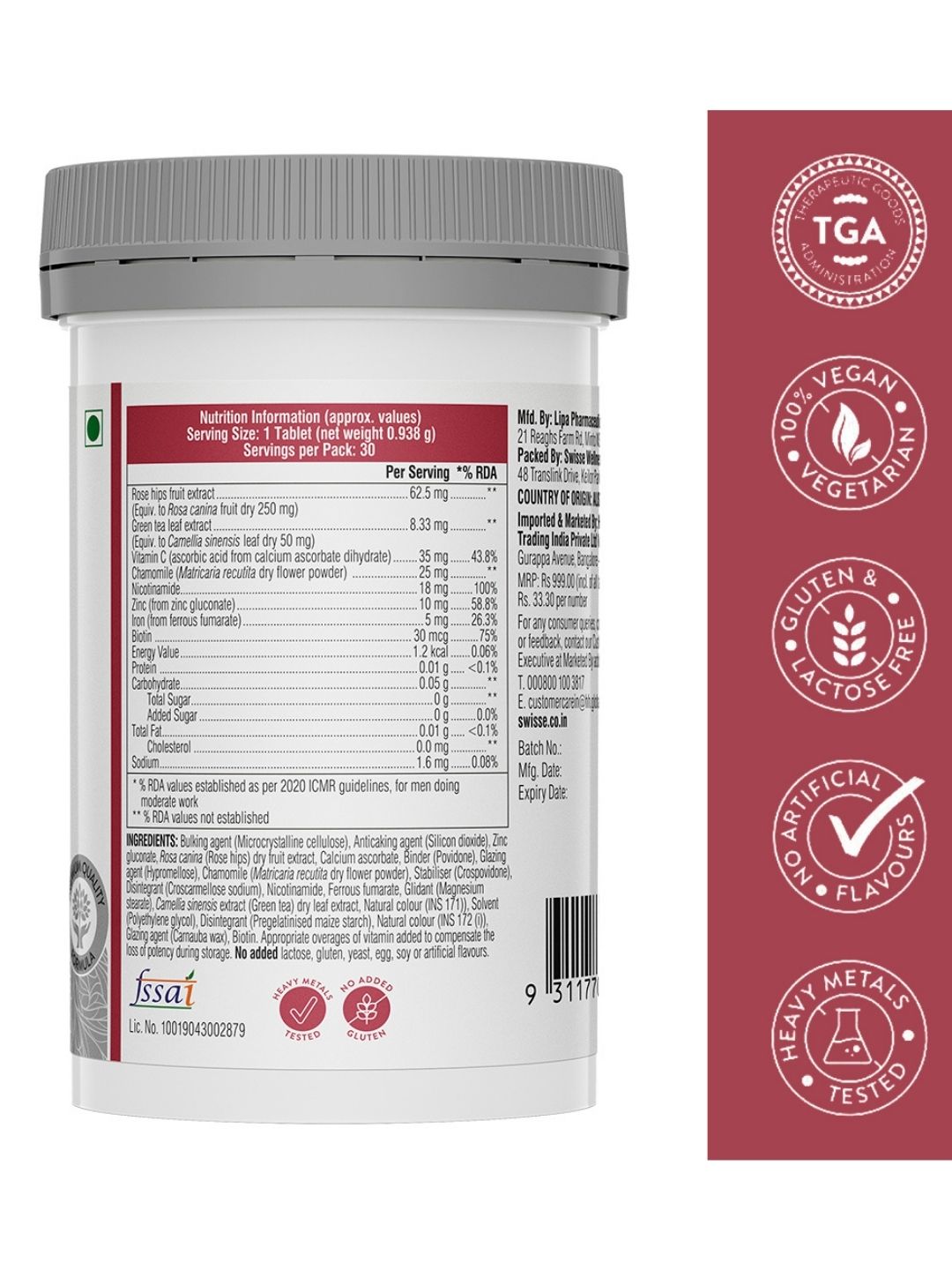 Swisse Biotin+ 30 Tablets