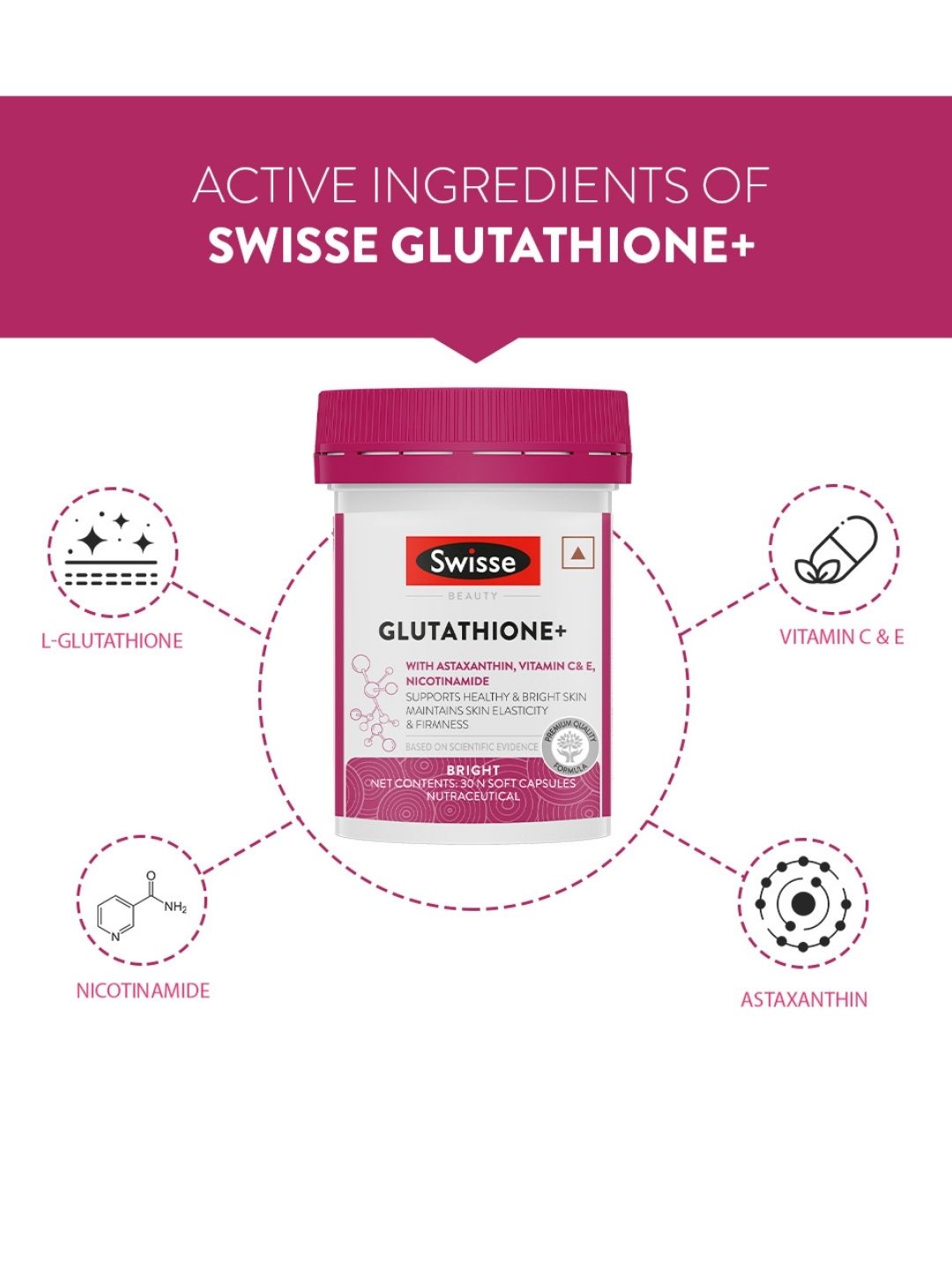 Swisse Glutathione+ 30 Capsules