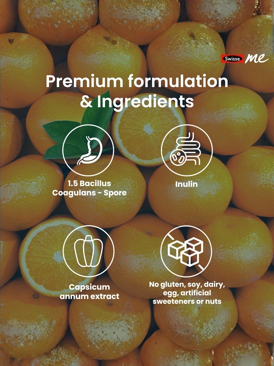 Swisse Me Probiotic Prebiotic Gummies with 1.5 Billion CFU Blend for Better Gut Health (30 Gummies)