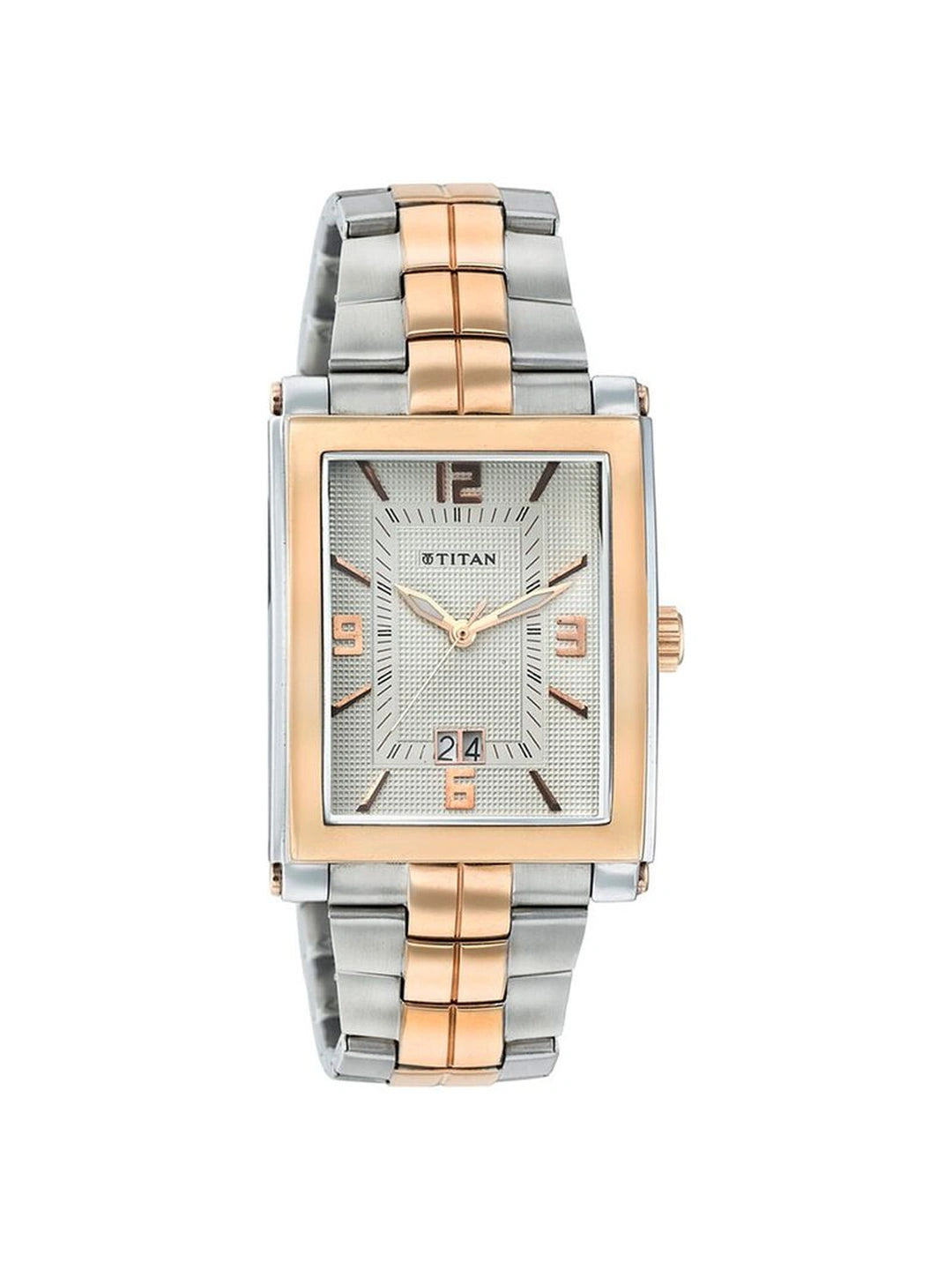 Titan Round Silver Dial Analog Watch - 9327KM05