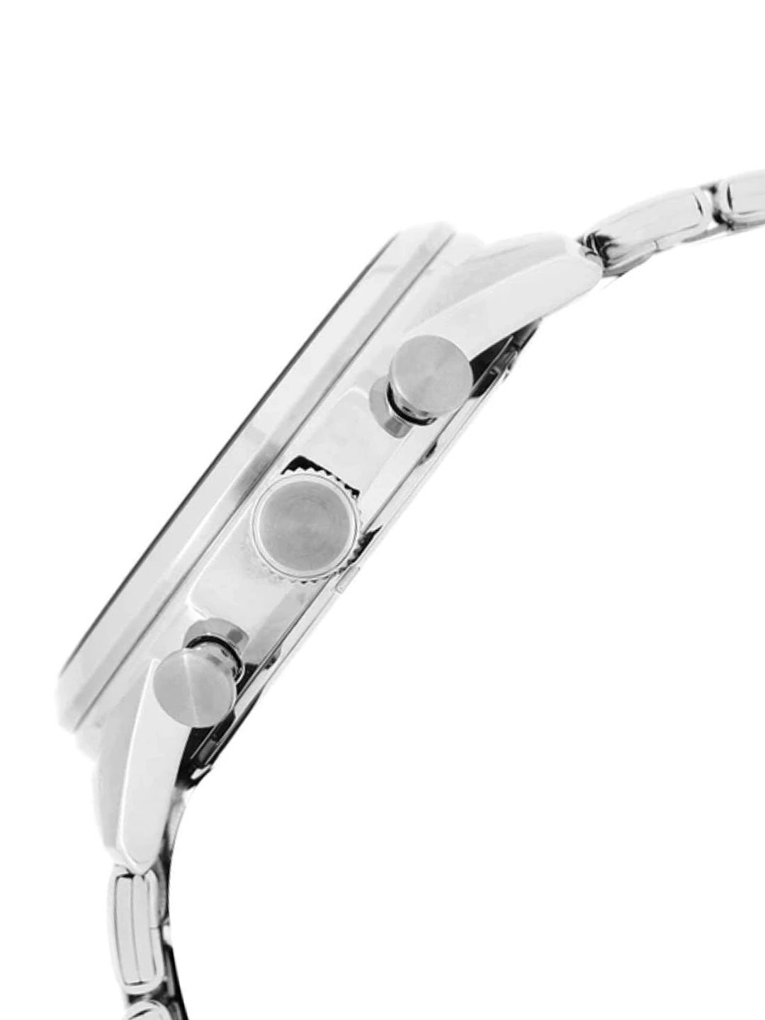 Alba Oval Black Dial Analog Watch With Metal Strap - A4B001X1