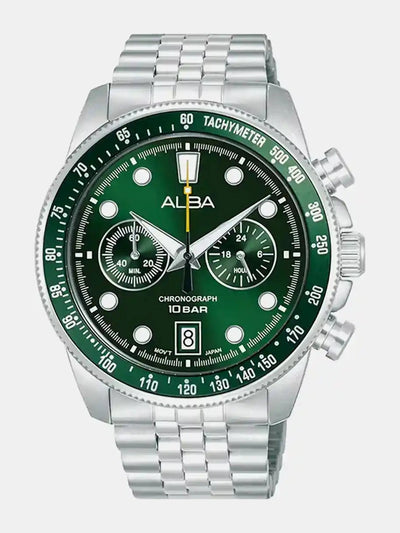 Men Round Green Dial Analog Watch - A4B029X1