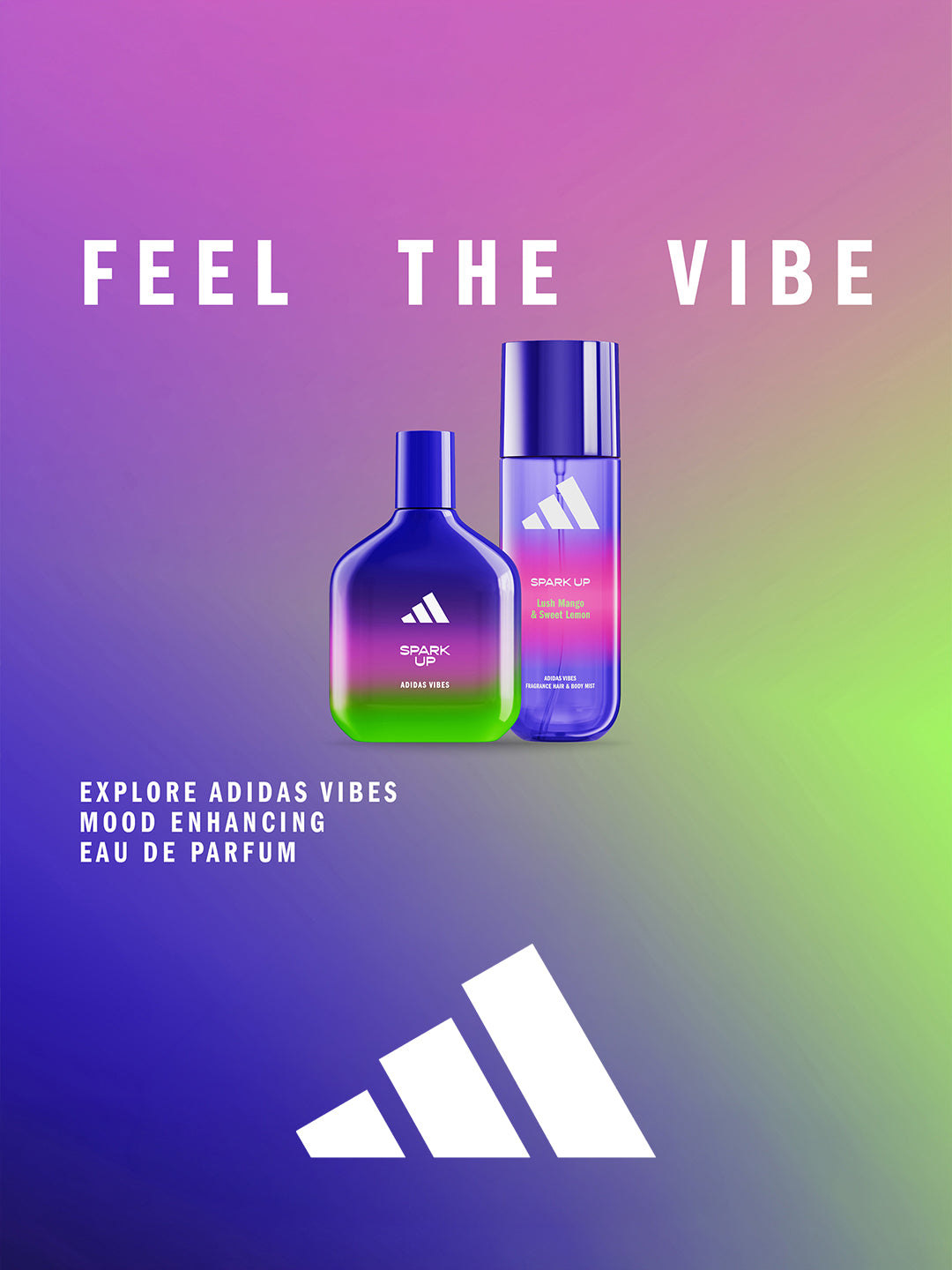 Adidas Vibes Spark up Fragrance Hair & Body Mist 236ml
