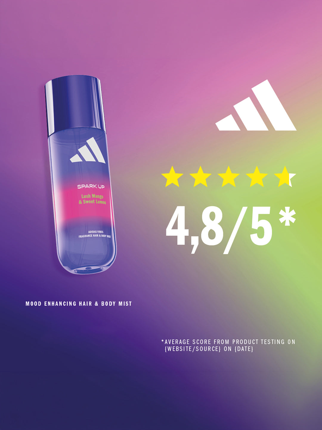 Adidas Vibes Spark up Fragrance Hair & Body Mist 236ml