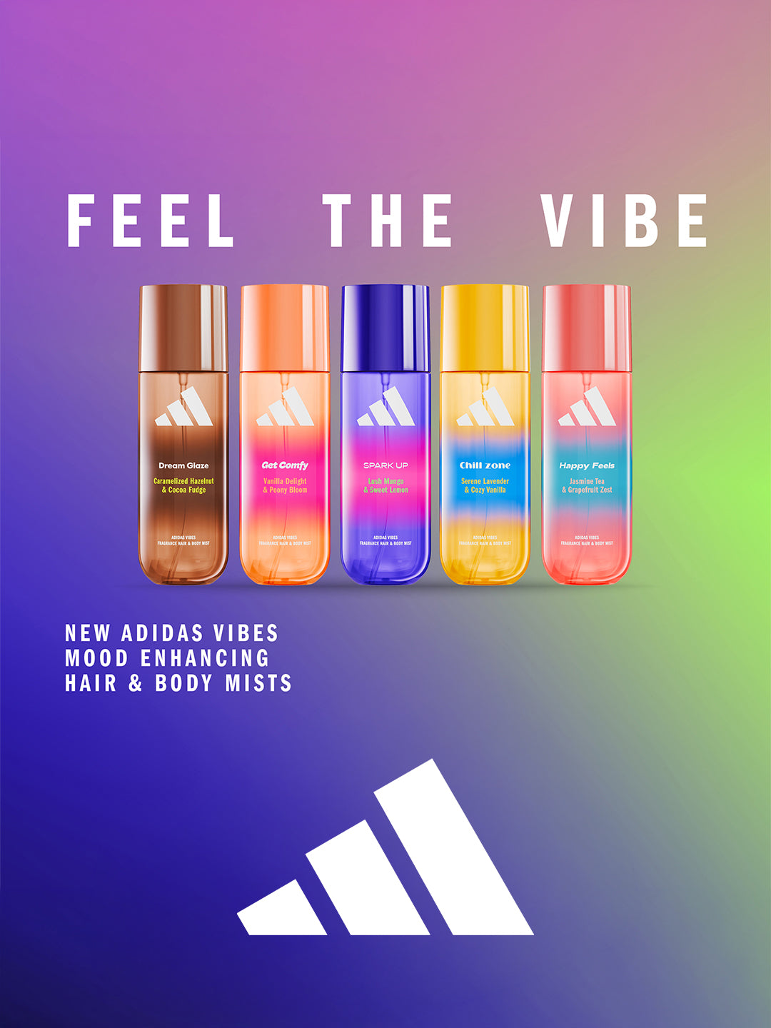 Adidas Vibes Spark up Fragrance Hair & Body Mist 236ml