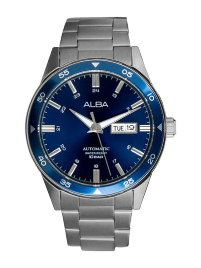 Alba Round Black Dial Analog Watch With Metal Strap - AL4593X1