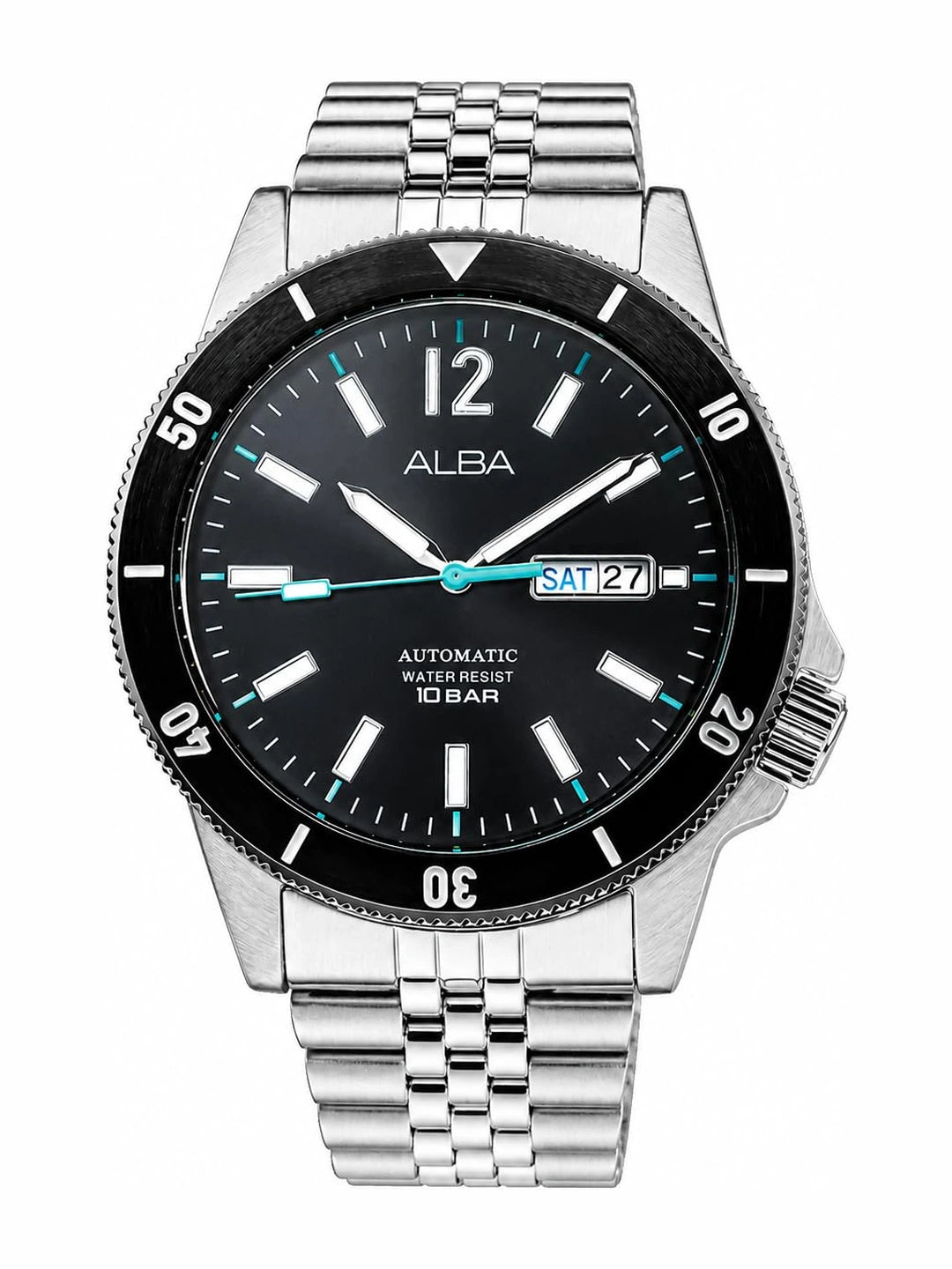Alba Round 44mm Black Dial Analog Watch - AL4645X1