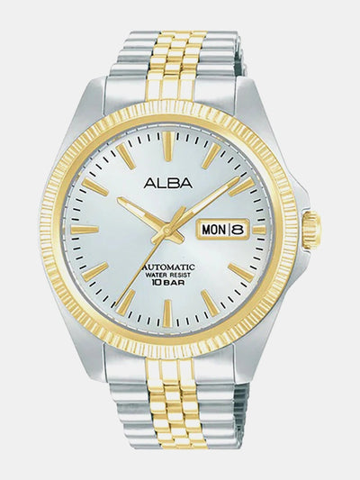 Men Round Silver Dial Analog Watch - AL4784X1