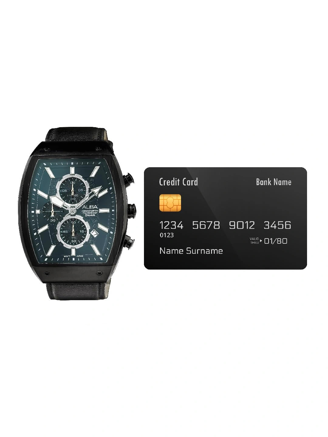 Alba Rectangular Analog Watch - AM3999X1