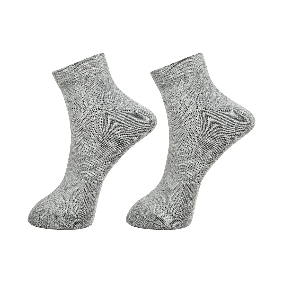 Bamboology Gray & White Ultra Soft Ankle Length Socks (Pack of 2)
