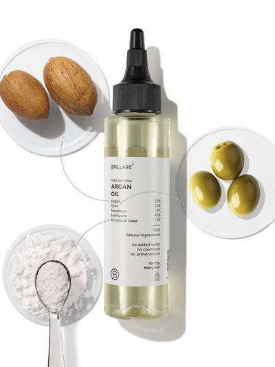 Brillare Argan Oil For Dry, Frizzy Hair (100ml)
