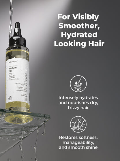 Brillare Argan Oil For Dry, Frizzy Hair (100ml)
