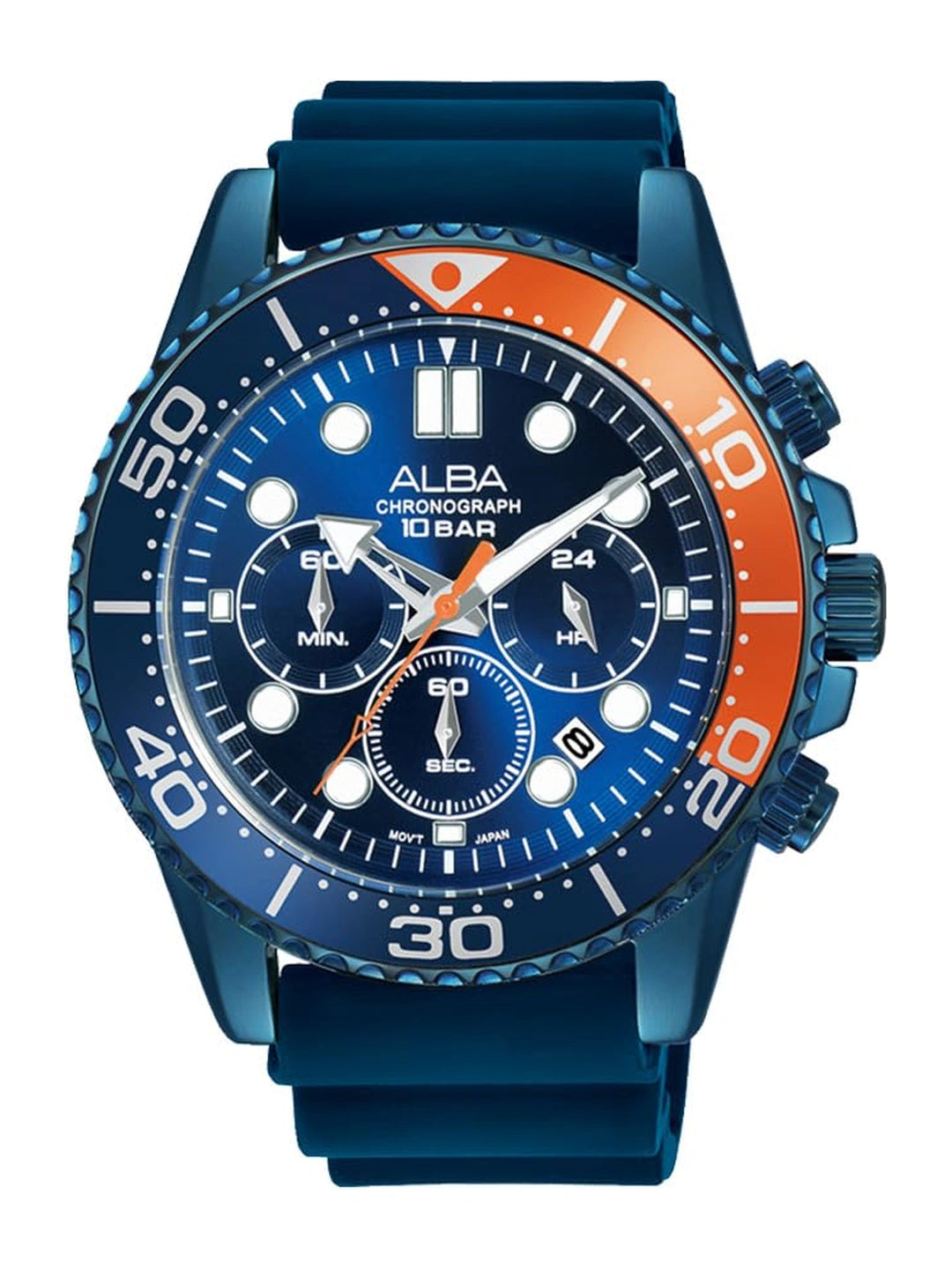 Alba Round Blue Dial Analog Watch - AT3J45X1