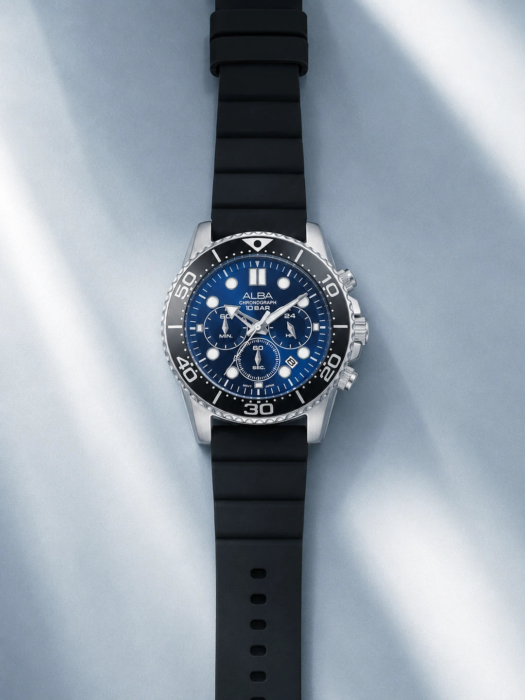 Alba Round Blue Dial Analog Watch - AT3J47X1