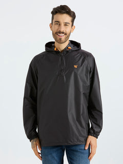 Zeel Black Lightweight Rain Jacket