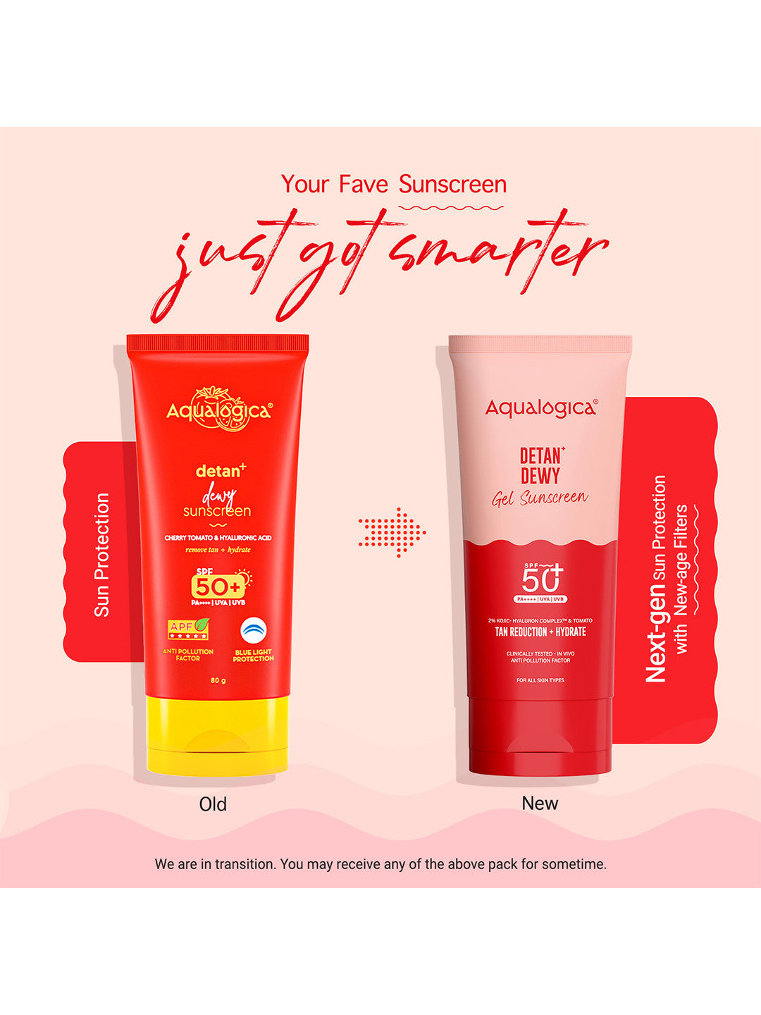 Aqualogica Detan+ Dewy Gel Sunscreen SPF 50+ PA++++ (80 g)