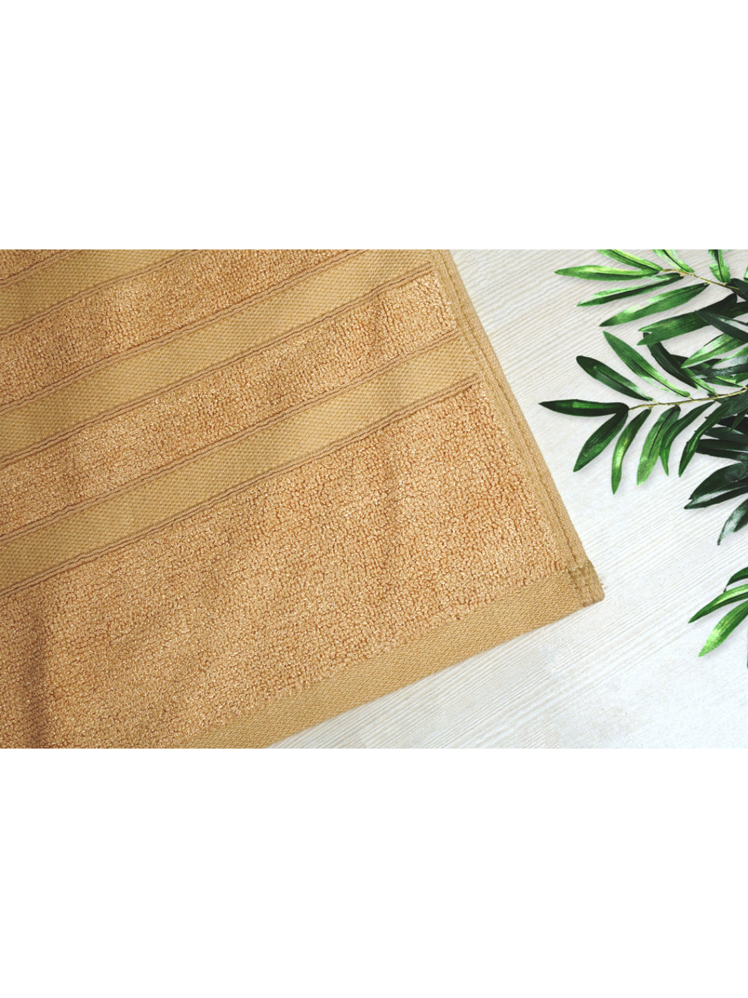 Bamboology Beige & White Ultra Soft Bath Towel Pack of 2