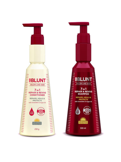 BBlunt 7-in-1 Repair & Revive Shampoo 300ml + Conditioner 250g