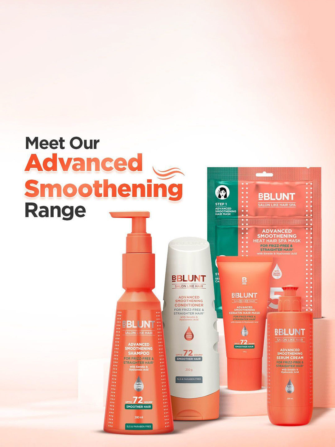 BBlunt Advanced Smoothening Shampoo 300ml + Conditioner 250g