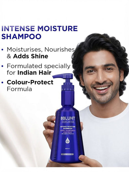 BBlunt Intense Moisture Shampoo 650ml + Conditioner 250g
