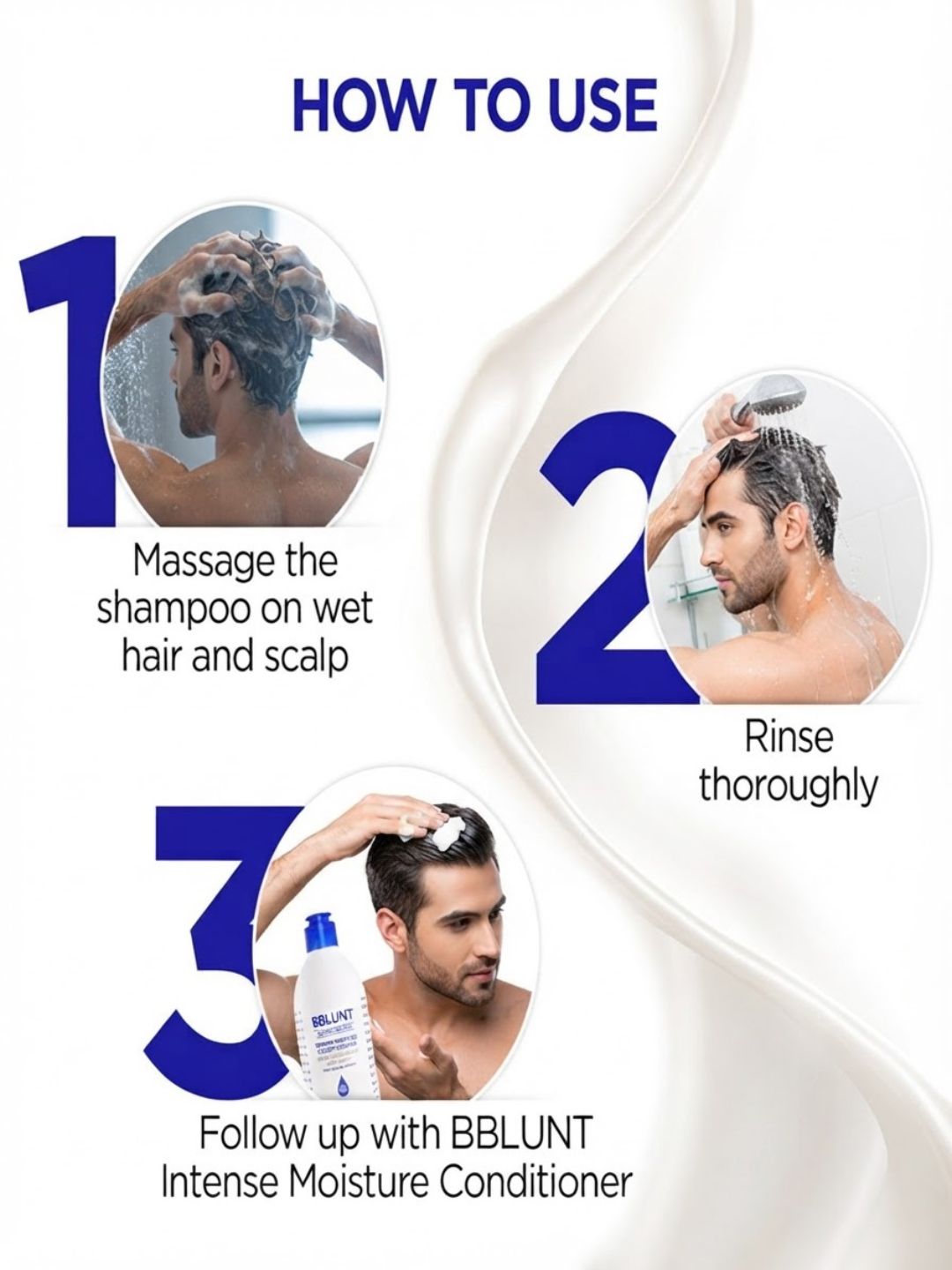 BBlunt Intense Moisture Shampoo 650ml + Conditioner 250g