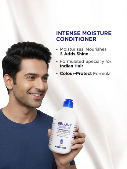 BBlunt Intense Moisture Shampoo 650ml + Conditioner 250g