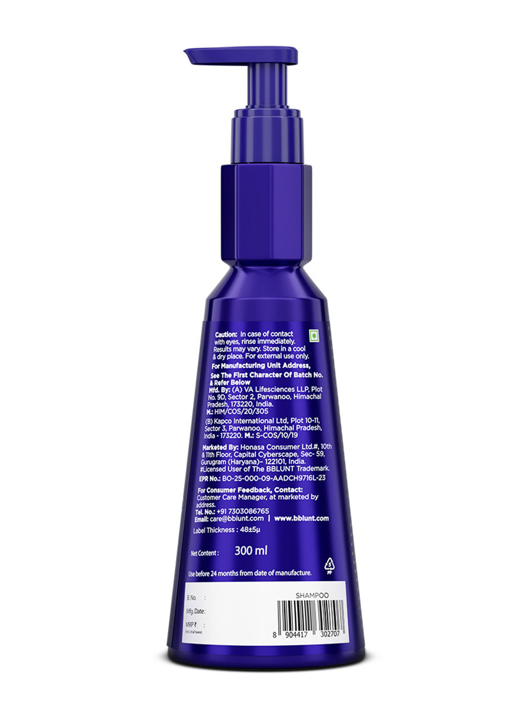 BBlunt Intense Moisture Shampoo (300ml)