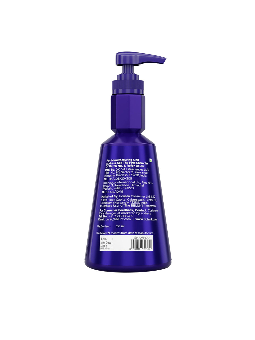 BBlunt Intense Moisture Shampoo (650ml)