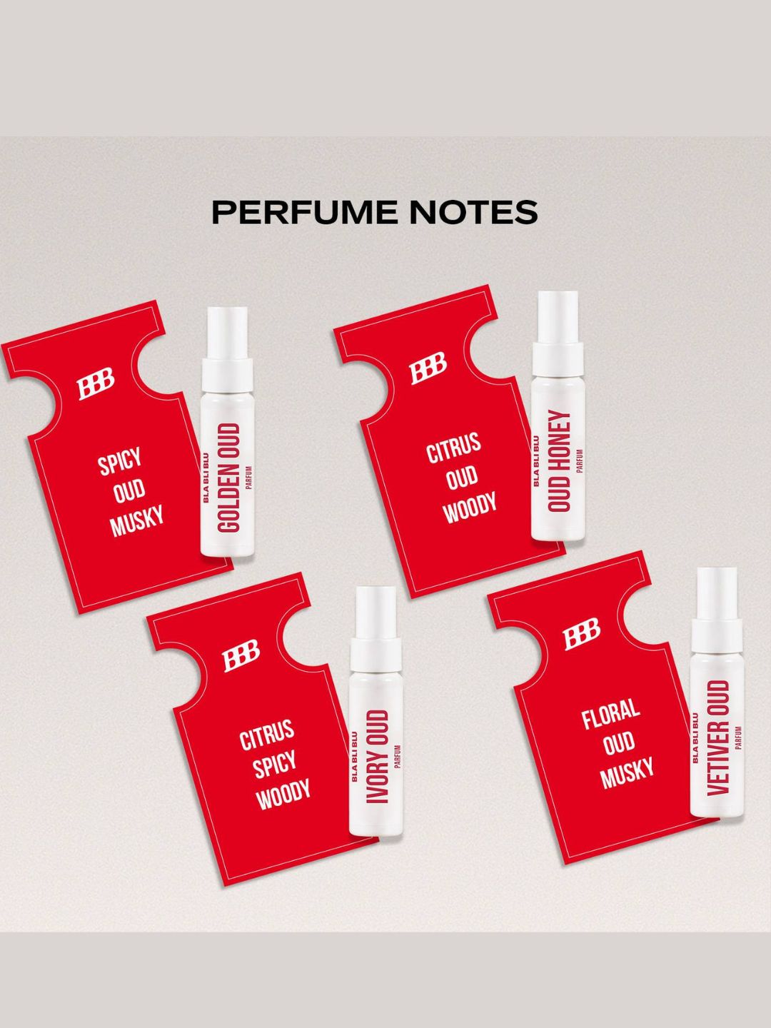 BLA BLI BLU Oud Pocket Perfume Gift Set (4 x 7ml)