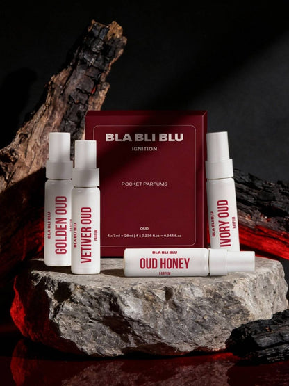 BLA BLI BLU Oud Pocket Perfume Gift Set (4 x 7ml)