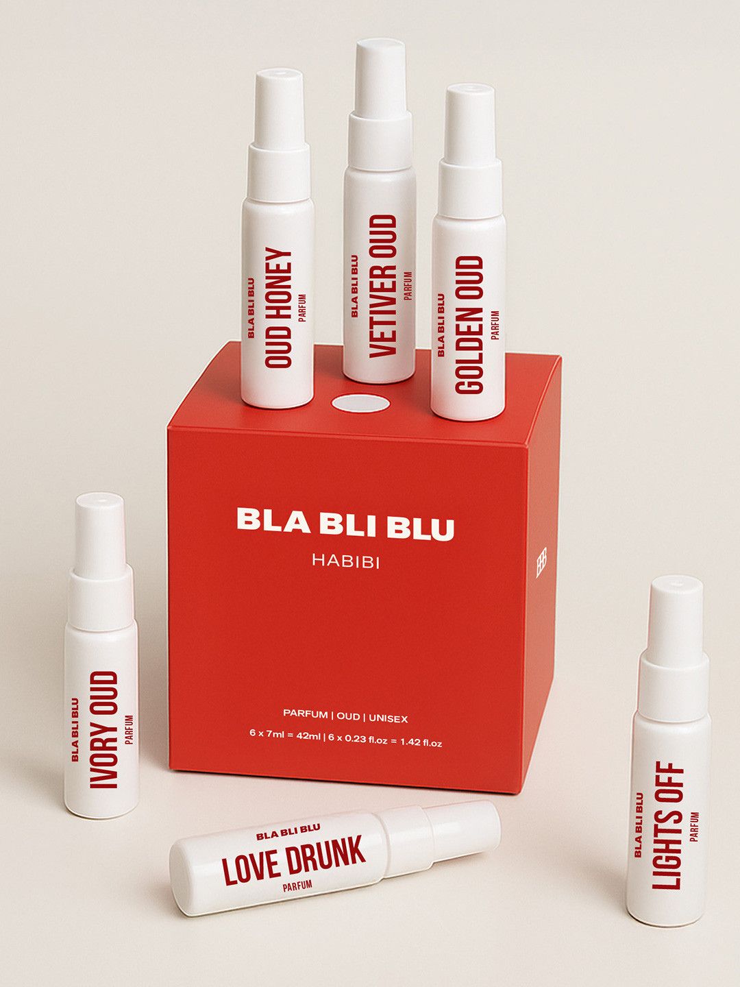 BLA BLI BLU Oud Perfume Trial Pack (6 x 7ml )
