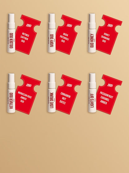 BLA BLI BLU Oud Perfume Trial Pack (6 x 7ml )