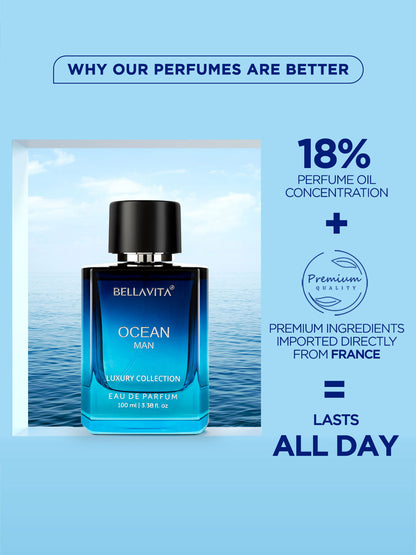 Bellavita Ocean Man Long Lasting Perfume (100ml)