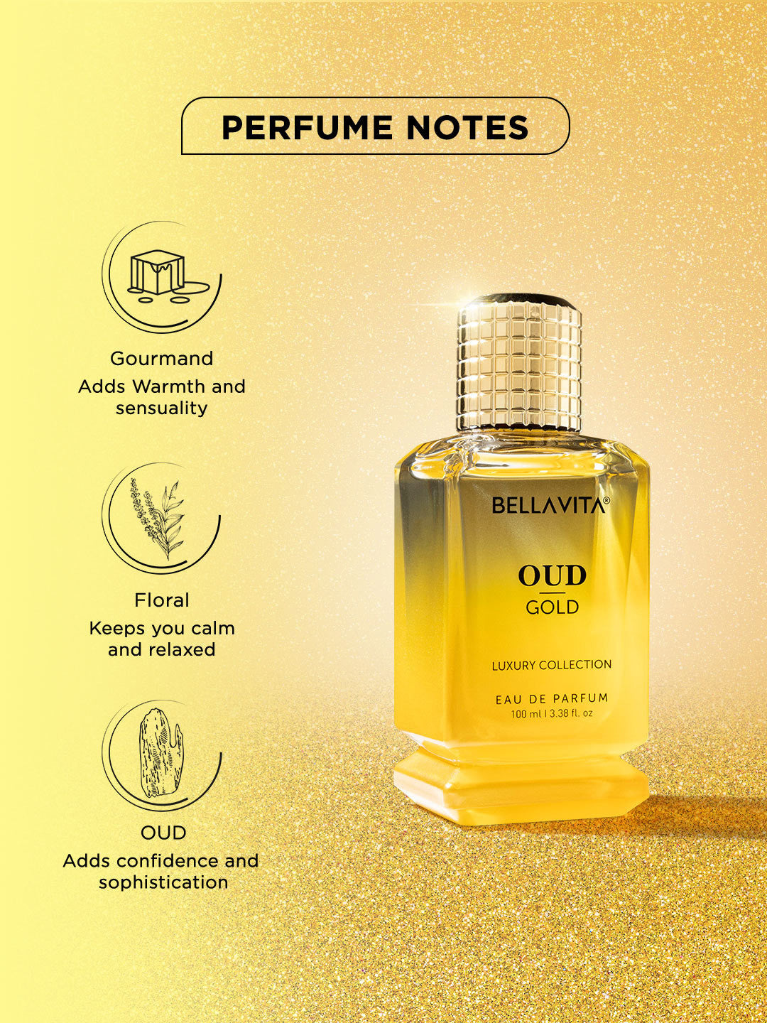 Bellavita Oud Gold Long Lasting Perfume (100ml)