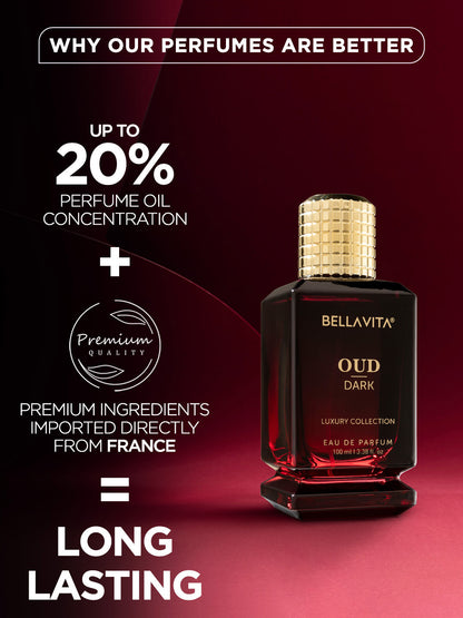 Bellavita Oud Dark Long Lasting Perfume (100ml)